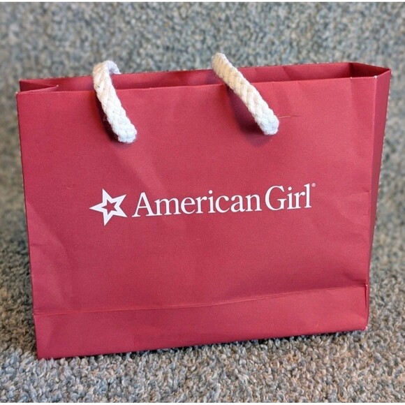 American Girl Red Small Mini Doll Shopping Bag Holiday Elf On The Shelf Gift - Picture 2 of 7